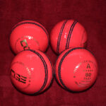 Pink Cricket Leather Balls